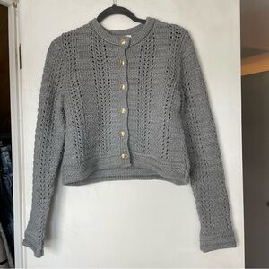 H&M Crochet Button Front Cardigan